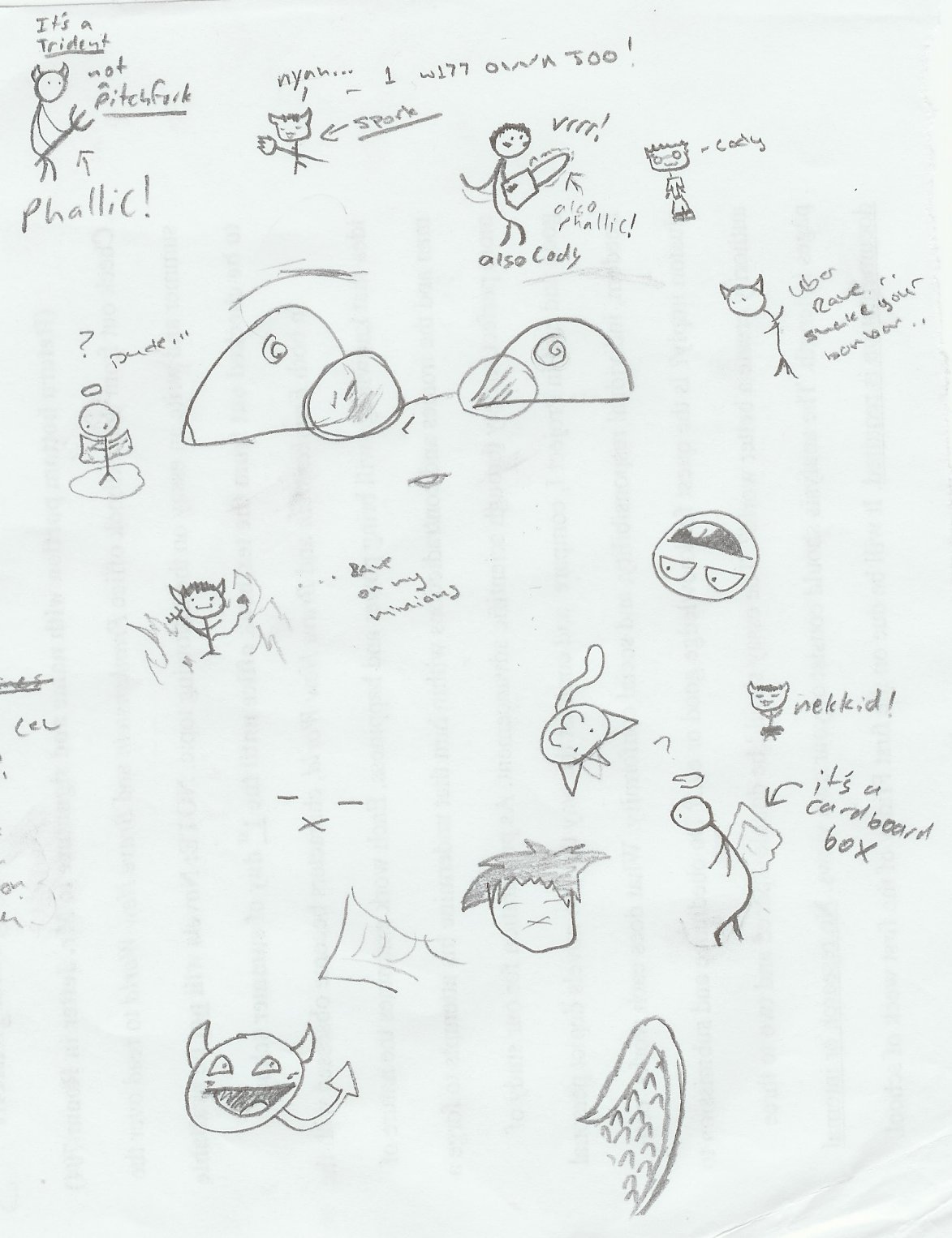 1173x1526 Zero Effort Sketchangel Devil By Spookybishop - Angel Devil Sketch