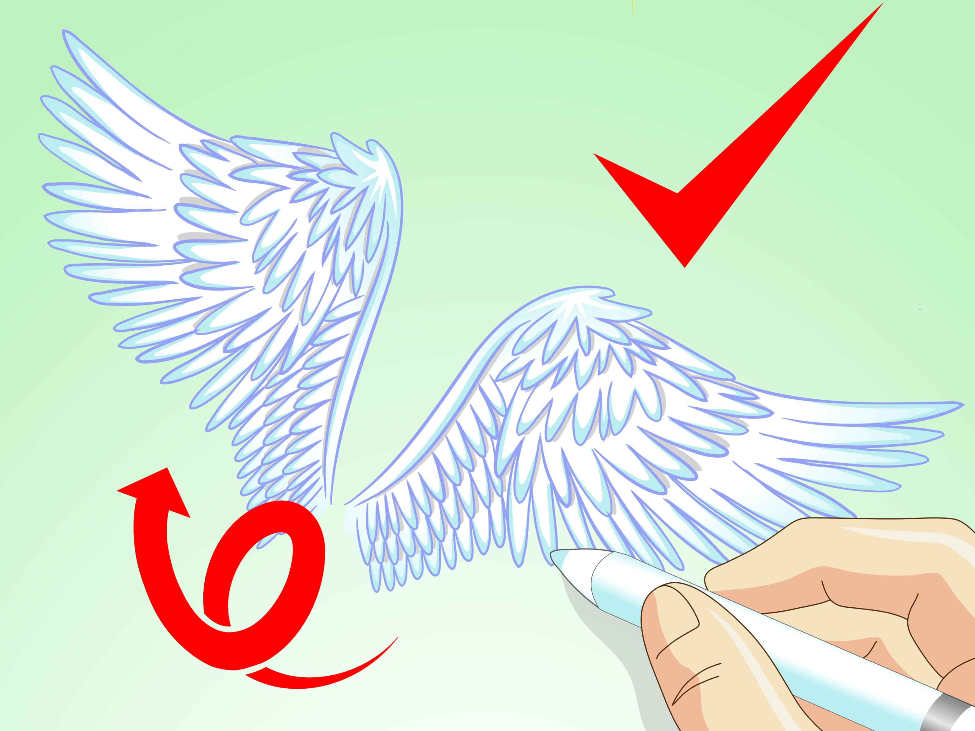 3200x2400 How To Draw Angel Wings 14 Steps (With Pictures) - Angel Easy Sketch