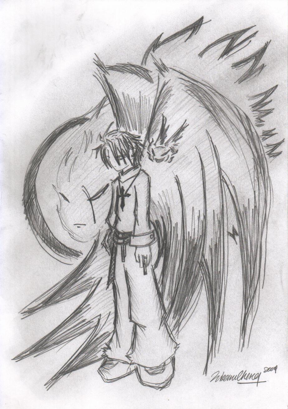 924x1309 Easy Angel Drawing - Angel Easy Sketch