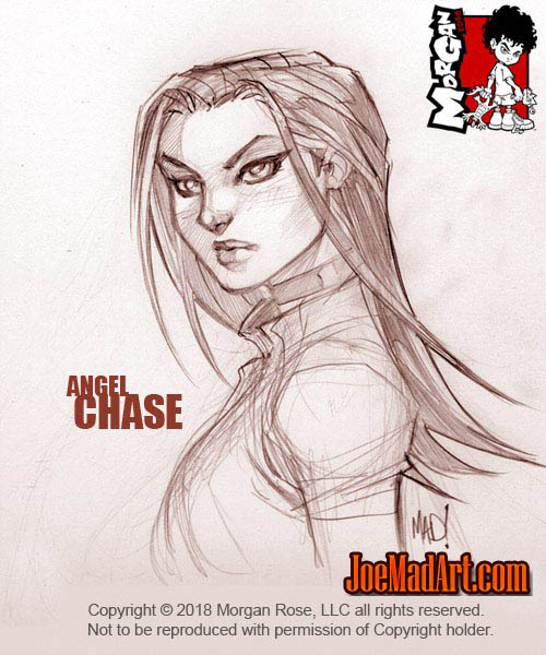 500x600 The Iron Saint Angel Chase Face Sketch - Angel Face Sketch