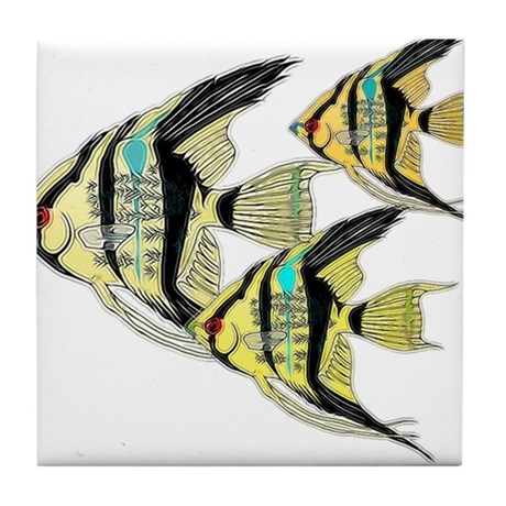 460x460 Angelfish Coasters - Angel Fish Sketch
