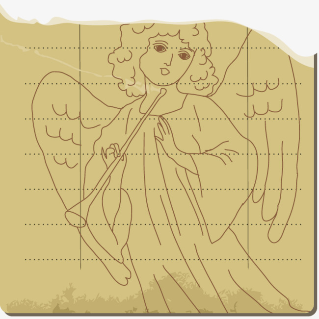 650x651 Vector Angel Girl, Sketch, Art, Paper Png And Vector For Free Download - Angel Girl Sketch