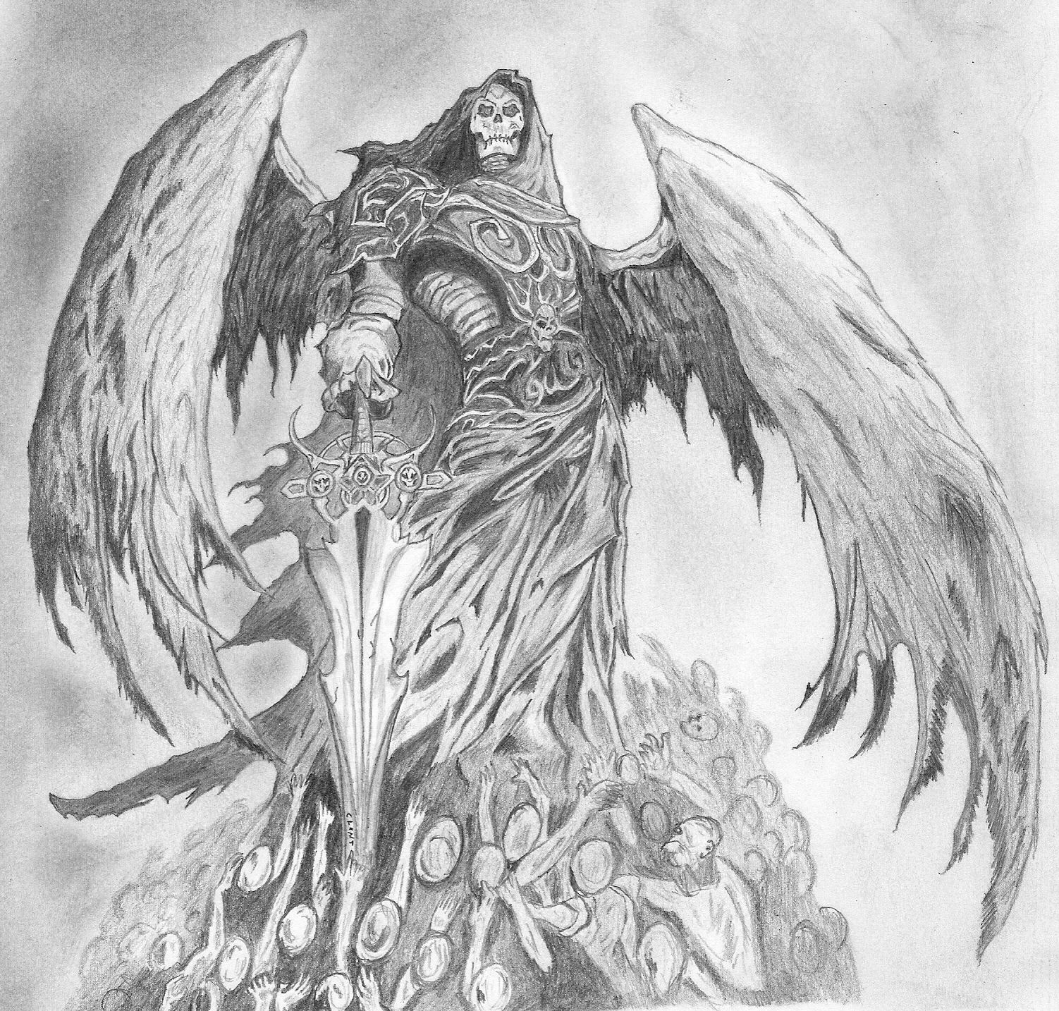 1502x1434 Drawings Of Death Angels Angel Of Death Drawing Ideas For The - Angel Of Death Sketch