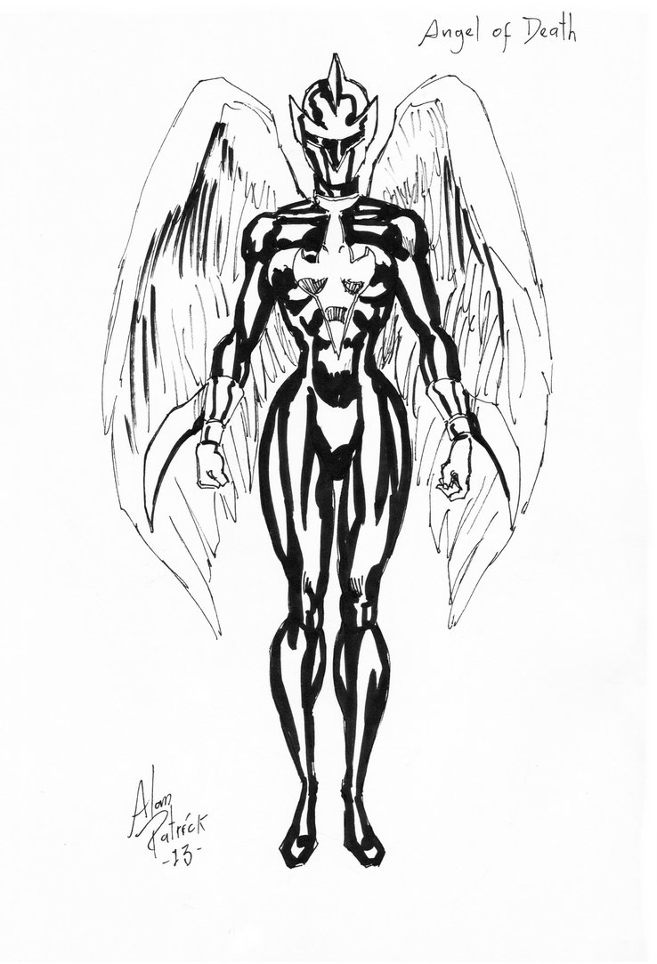 738x1083 Angel Of Death Sketch By Allpat - Angel Of Death Sketch