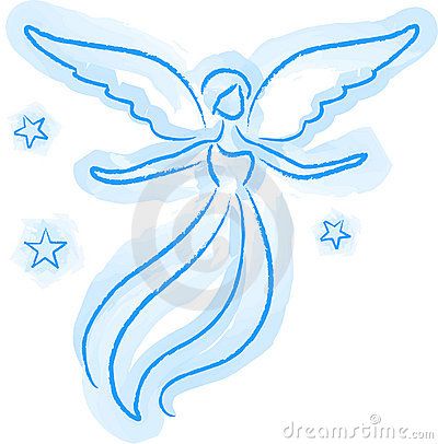 400x406 Angel Sketch Angel Wings - Angel Sketch