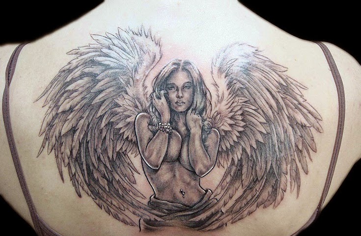 735x481 20 Facinating Fairy Angel Tattoo Designs (With Pictures) - Angel Tattoo Sketch