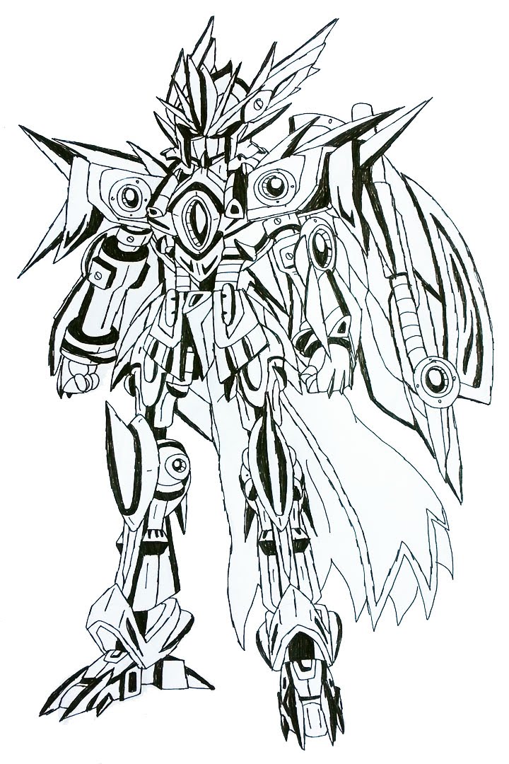 720x1080 Draw The Angel Warrior, The Leagendary Warrior - Angel Warrior Sketch