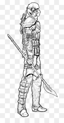 260x500 Free Download Warrior M Comics Artist Inker Drawing Sketch - Angel Warrior Sketch