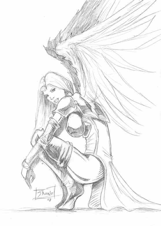 557x782 Pin By Write Now! On One Of The Many Reasons Why Angels Are Truly - Angel Warrior Sketch