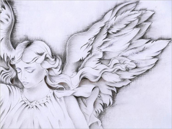 Angel Sketches In Pencil at PaintingValley.com | Explore collection of ...