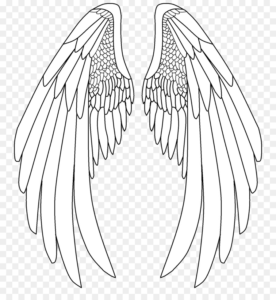 Angel Wings Sketch at PaintingValley.com | Explore collection of Angel ...