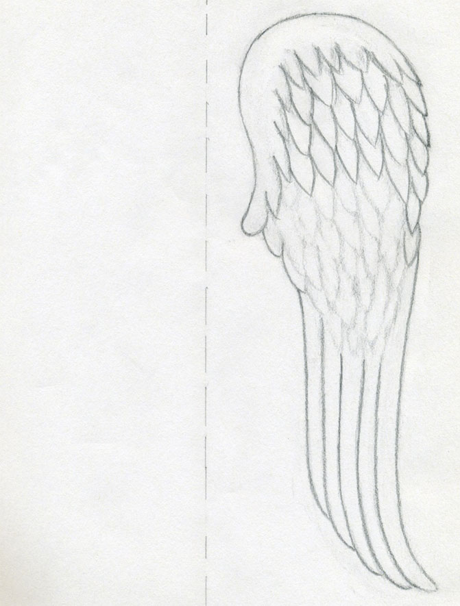 671x885 How To Draw Angel Wings Quickly In Few Easy Steps - Angel Wings Sketch