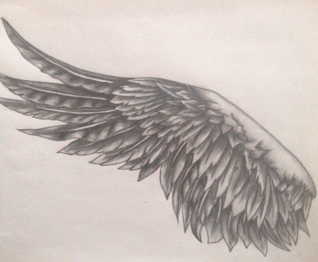 Angel Wings Tattoo Sketch at PaintingValley.com | Explore collection of ...