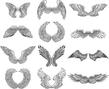 385x315 Drawings Of Angel Wings To Inspire Your Angelic Art Decorating - Angel With Wings Sketch