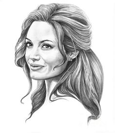 236x272 Angie Drawings - Angelina Jolie Sketch