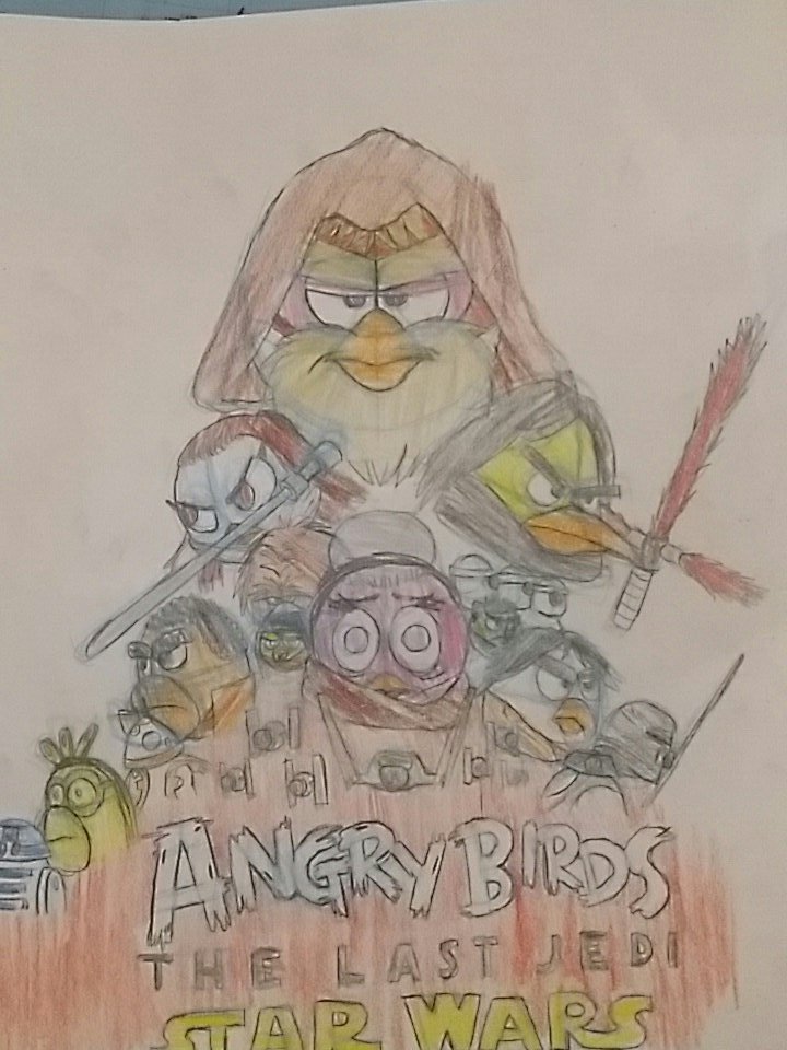 720x960 Lasse Siitonen On Twitter Angry Birds Star Wars The Last Jedi - Angry Birds Star Wars Sketch