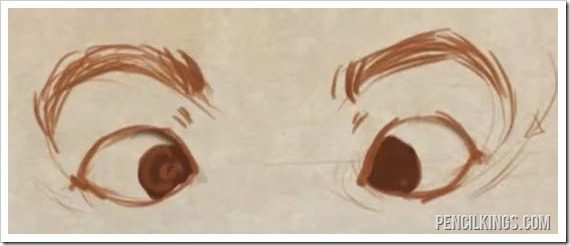 570x246 Drawing Eye Expressions In Easy Steps - Angry Eyes Sketch