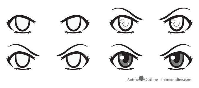675x300 How To Draw Anime Eyes And Eye Expressions Tutorial - Angry Eyes Sketch