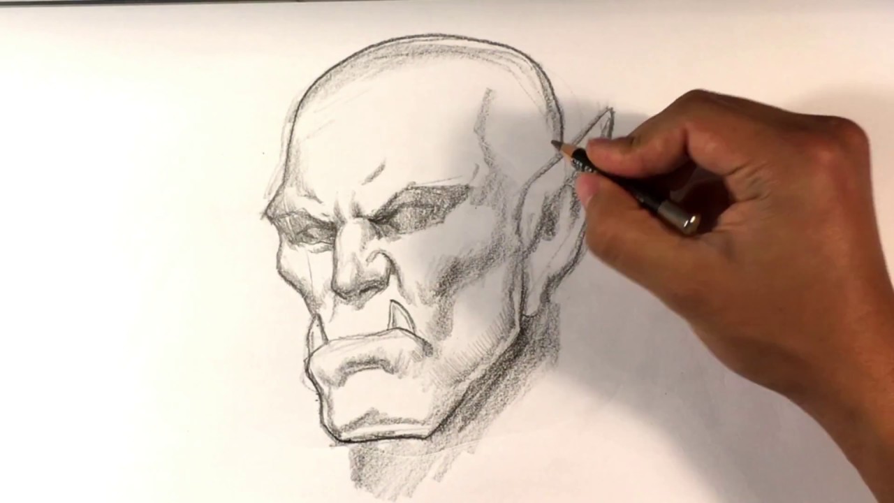 1280x720 Drawing A Angry Vampire Face - Angry Face Sketch
