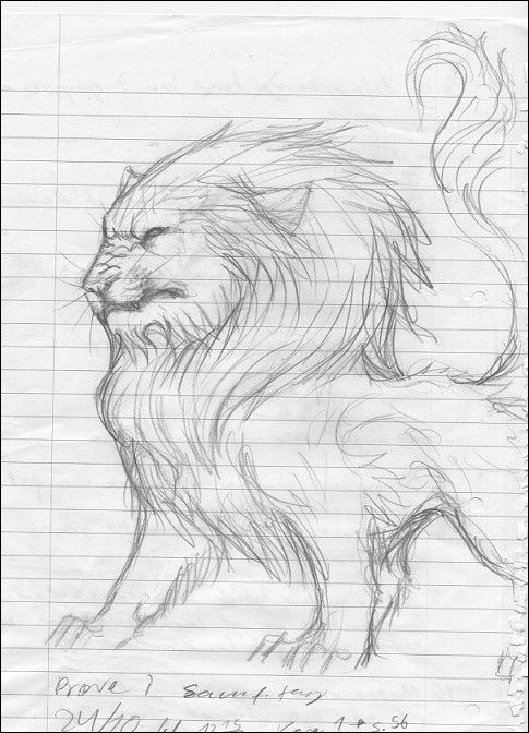 485x672 Angry Lion Sketch By Pavocristo - Angry Lion Sketch