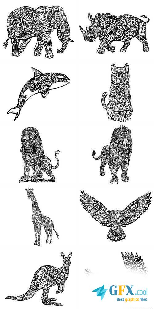 500x1000 Download Notebook Journal Dot Grid, Hand Drawn Angry Lion [Book - Angry Lion Sketch