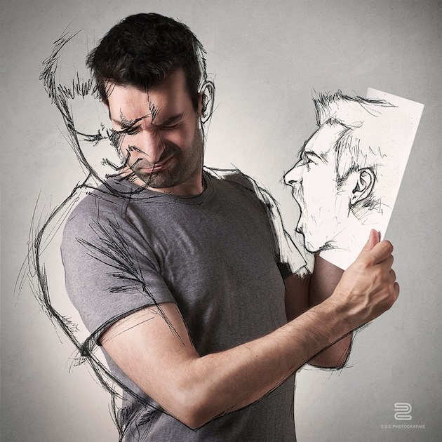 630x630 Combining Sketch And Photography, This Talented Artist Creates - Angry Sketches