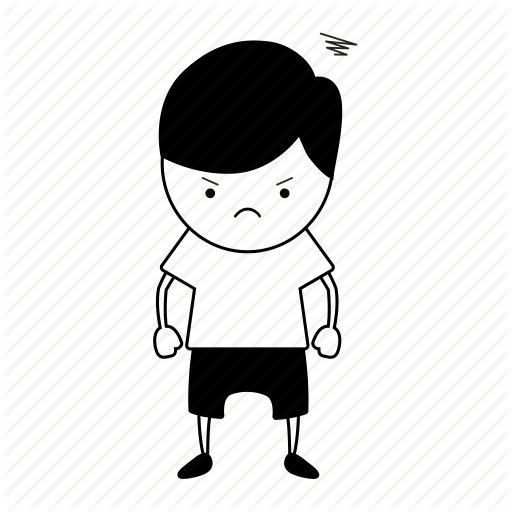 512x512 Angry, Boy, Guy, Human, Kid, Sketch Icon - Angry Sketches