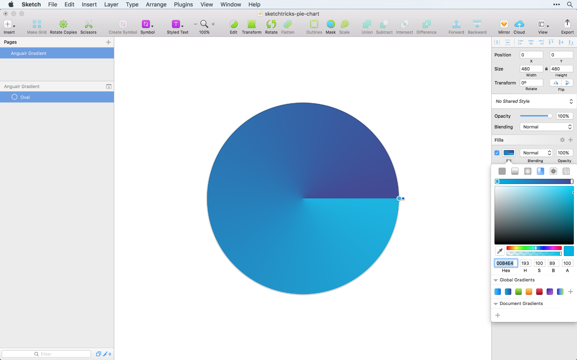 2000x1250 Creating A Pie Chart In Sketch The Right Way Sketch Tricks Medium - Angular Sketch