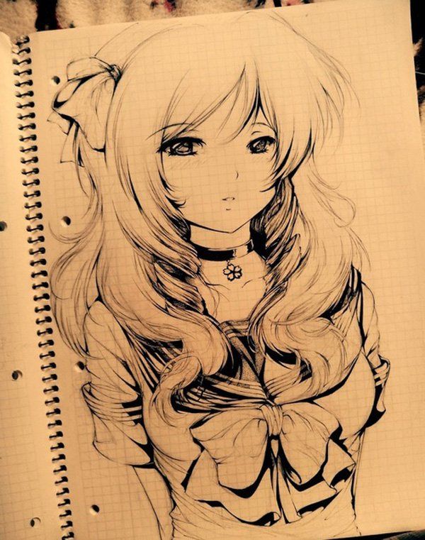 600x761 Manga Sketch Drawing Skill - Anima Sketch