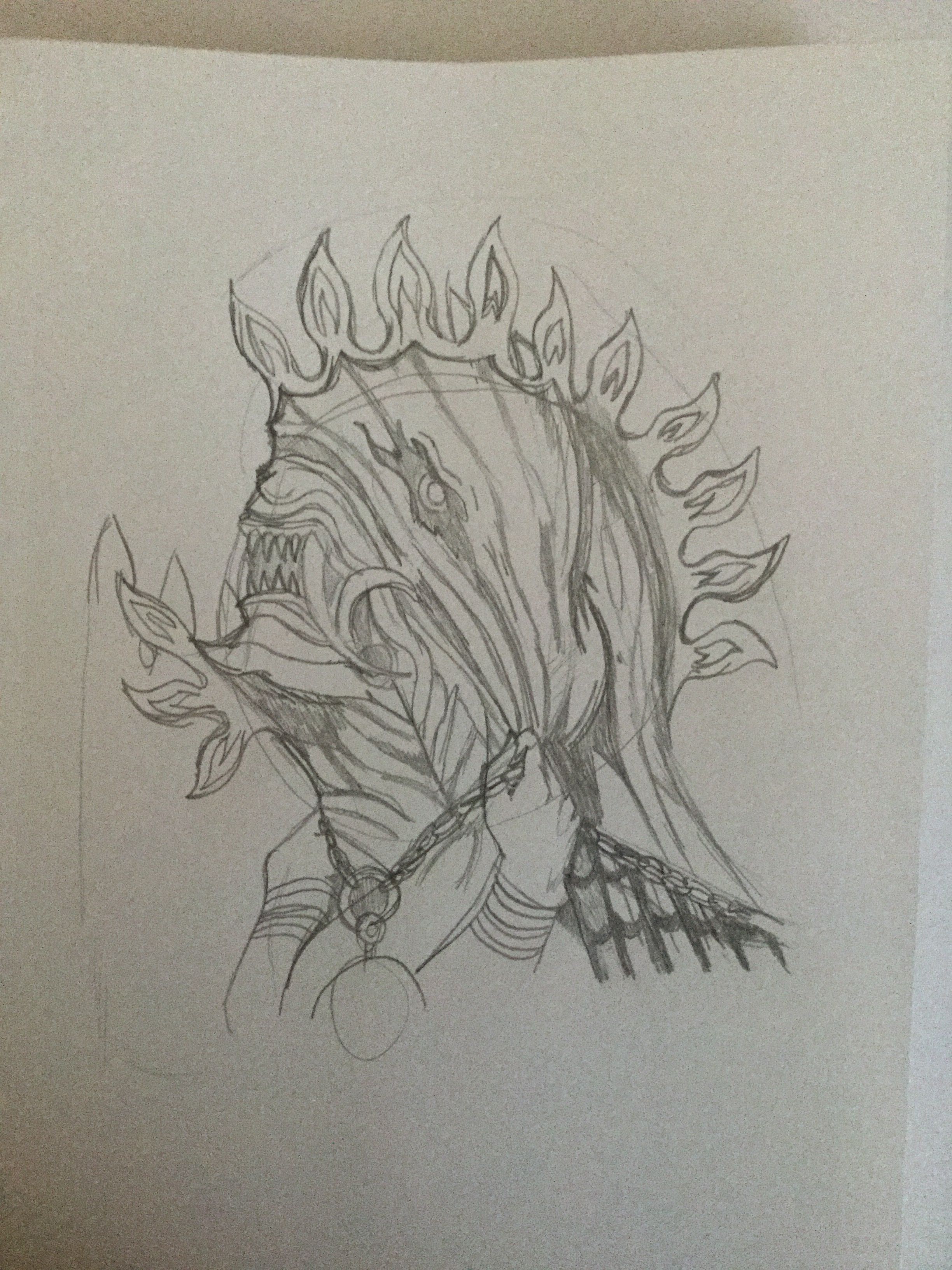 2448x3264 My Sketch Of Anima From Ffx Final Fantasy Final - Anima Sketch
