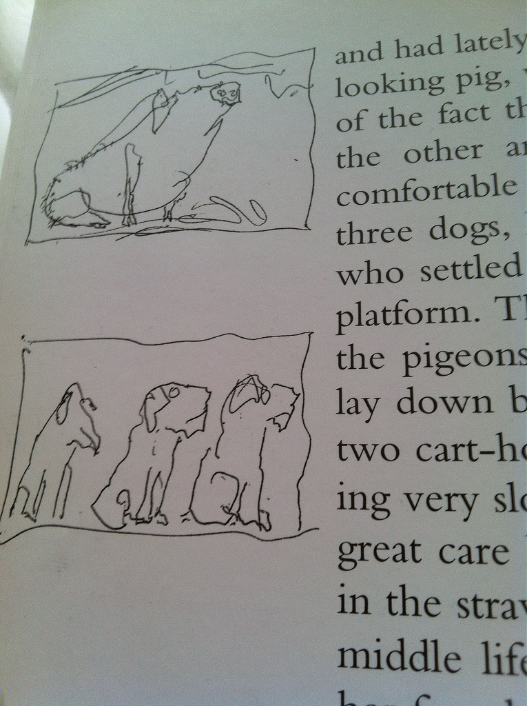 765x1024 Animal Farm Sketches Illustrated By Ralph Steadman Bean Shadow - Animal Farm Sketch