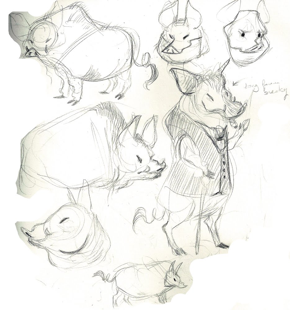 935x1000 N. Hall Animal Farm Amp Sketches - Animal Farm Sketch