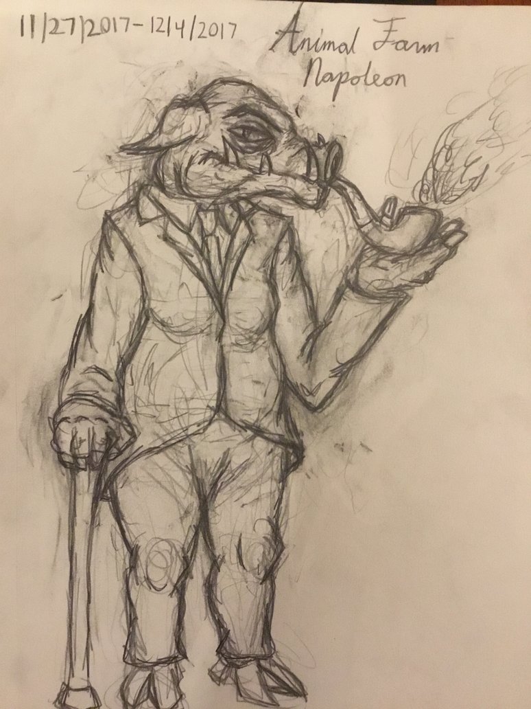 774x1032 Napoleon - Animal Farm Sketch