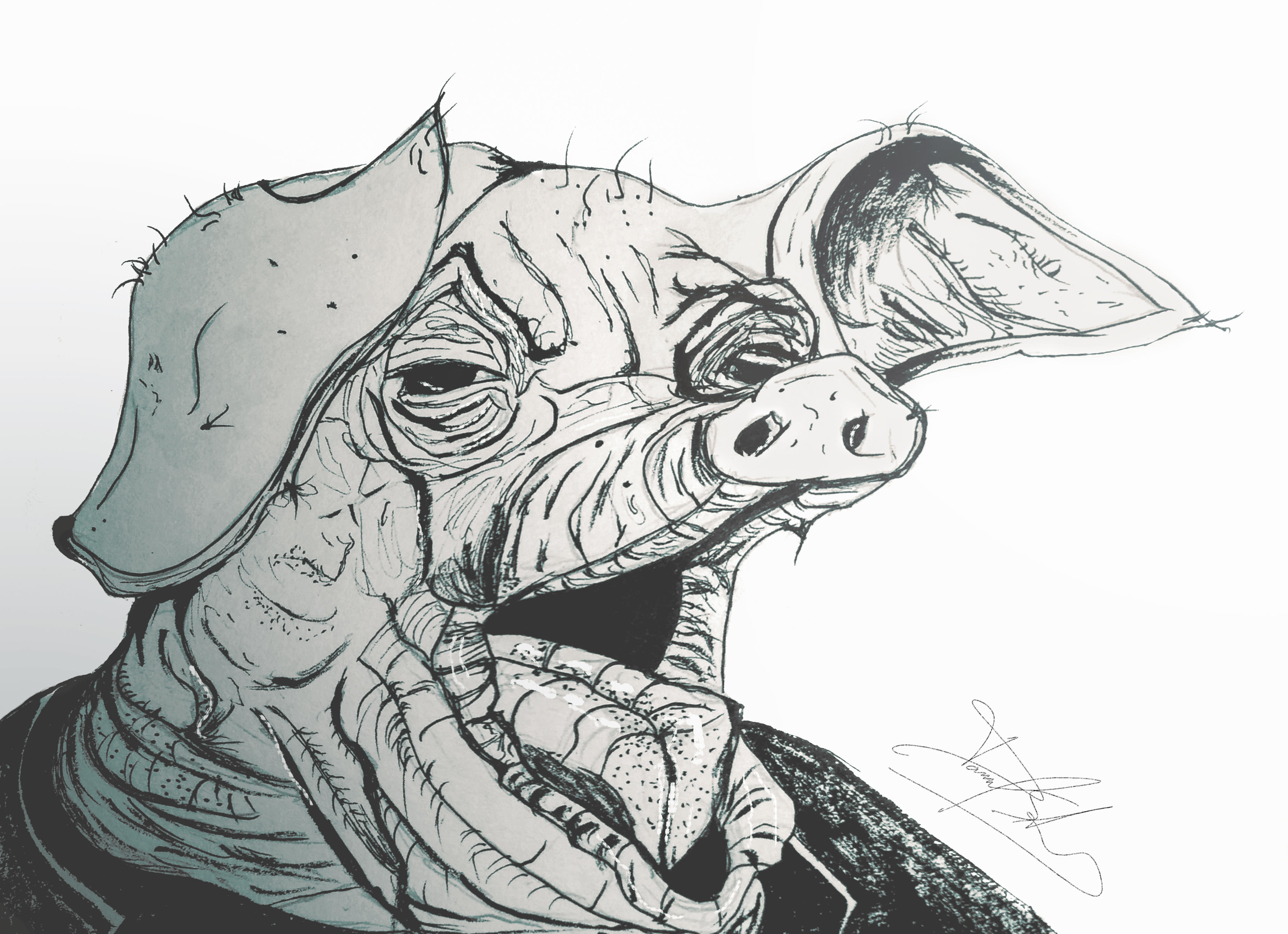 3700x2682 Animal Farm Sketch - Animal Farm Sketch