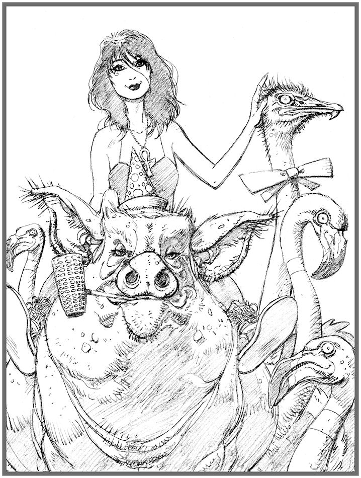 718x950 Animal Farm Sketch - Animal Farm Sketch