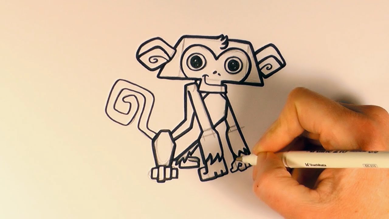 1280x720 How To Draw A Monkey From Animal Jam - Animal Jam Sketches