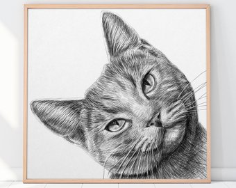340x270 Custom Pet Drawing Etsy - Animal Sketch Art