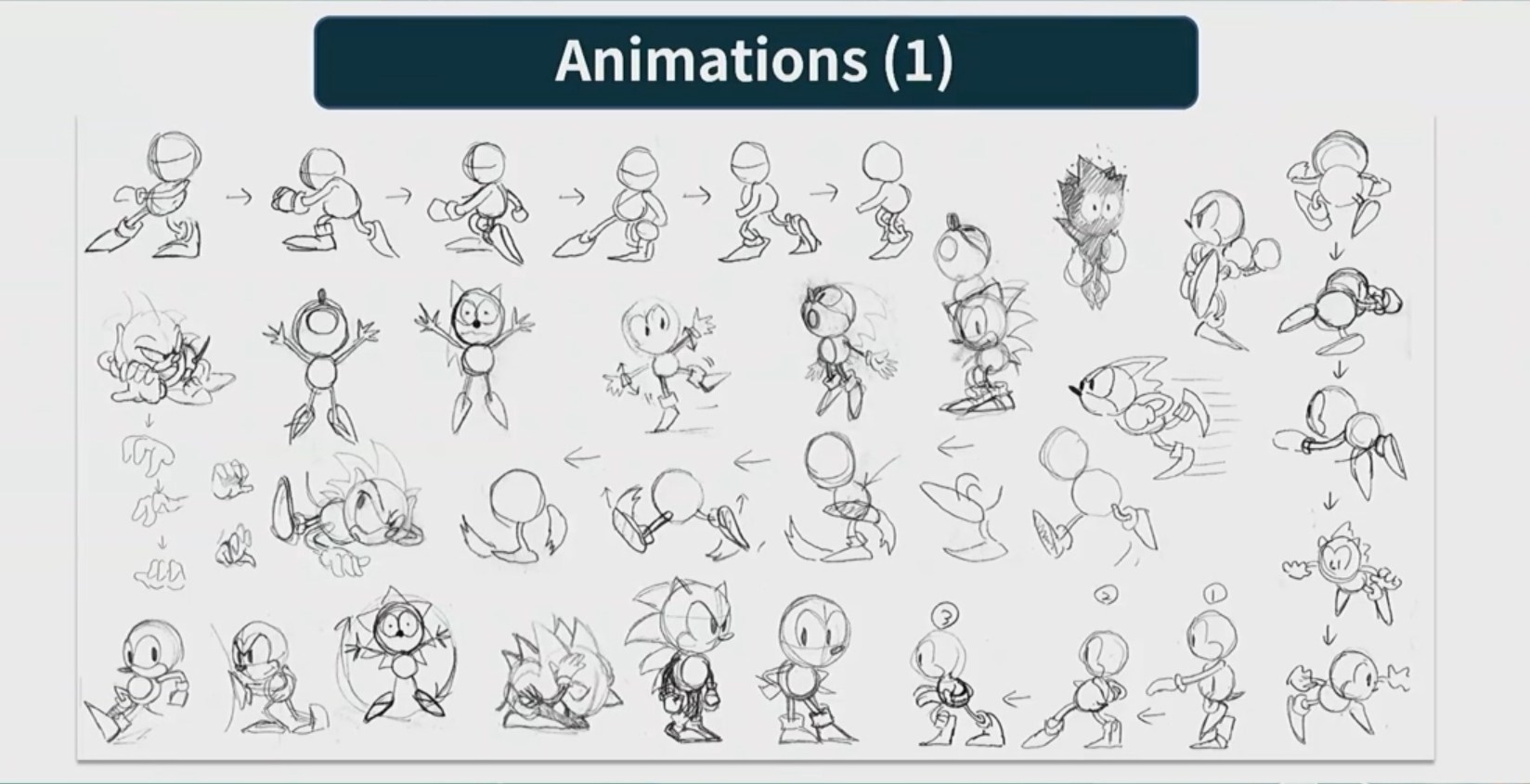 1648x845 Sonic The Hedgehog Animation Sketches - Animation Sketches