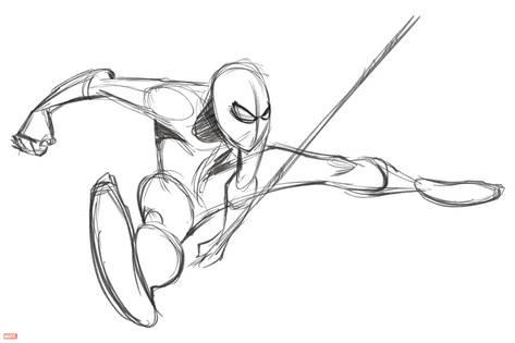 473x315 Ultimate Spiderman - Animation Sketches