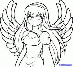 236x217 38 Best Angel Drawings Images Angel Drawing, Pencil - Anime Angel Sketch