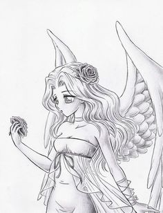 236x308 79 Best Angels Images Drawings, Manga Anime And - Anime Angel Sketch