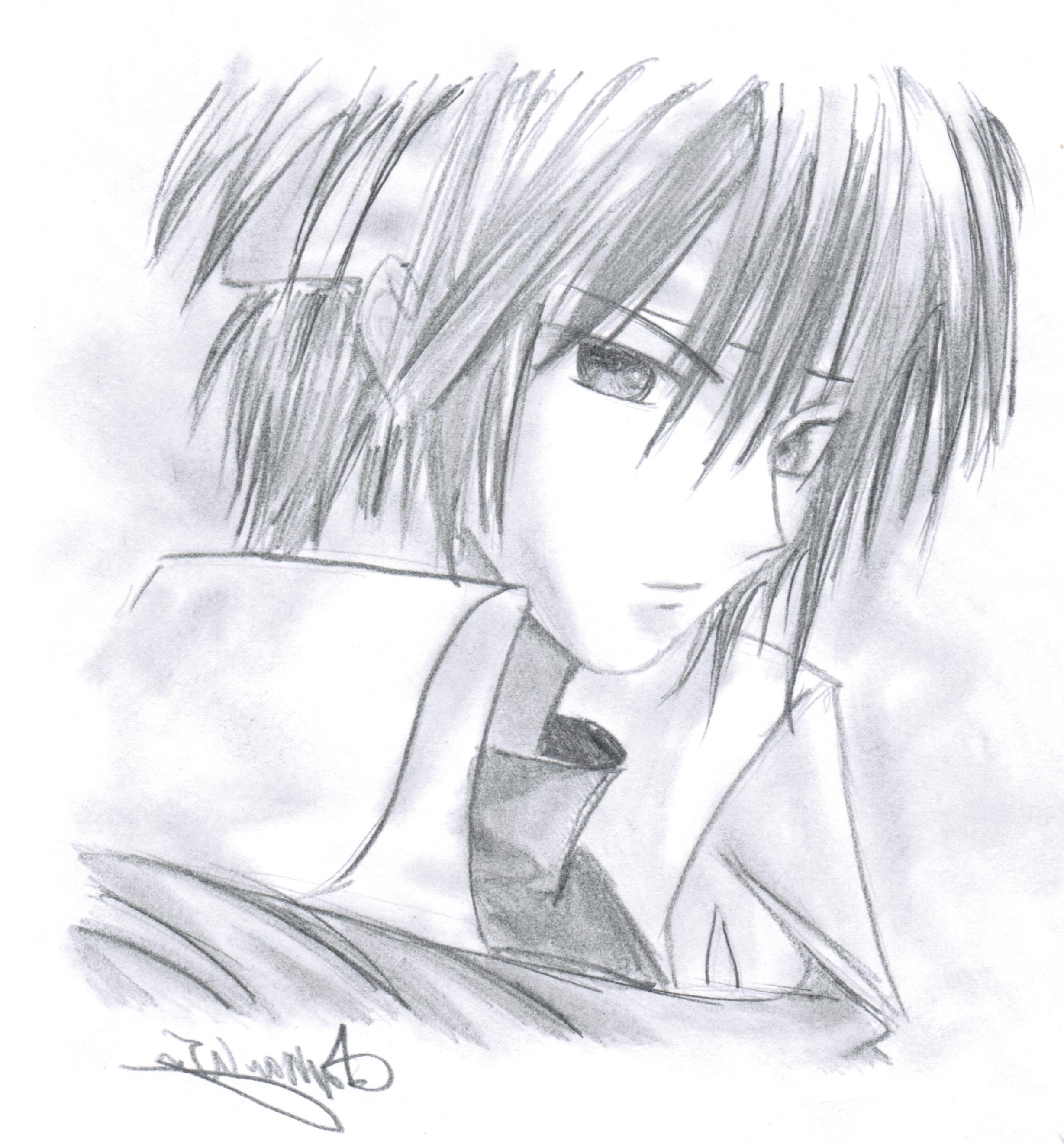 Featured image of post Anime Pencil Easy Drawings Boy : Drawing people is much more difficult than roses or anime.