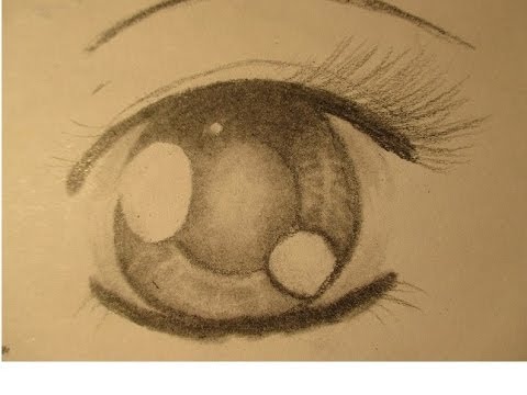 480x360 How To Draw Beautiful Cartoon (Anime) Eyes - Anime Cartoon Sketch