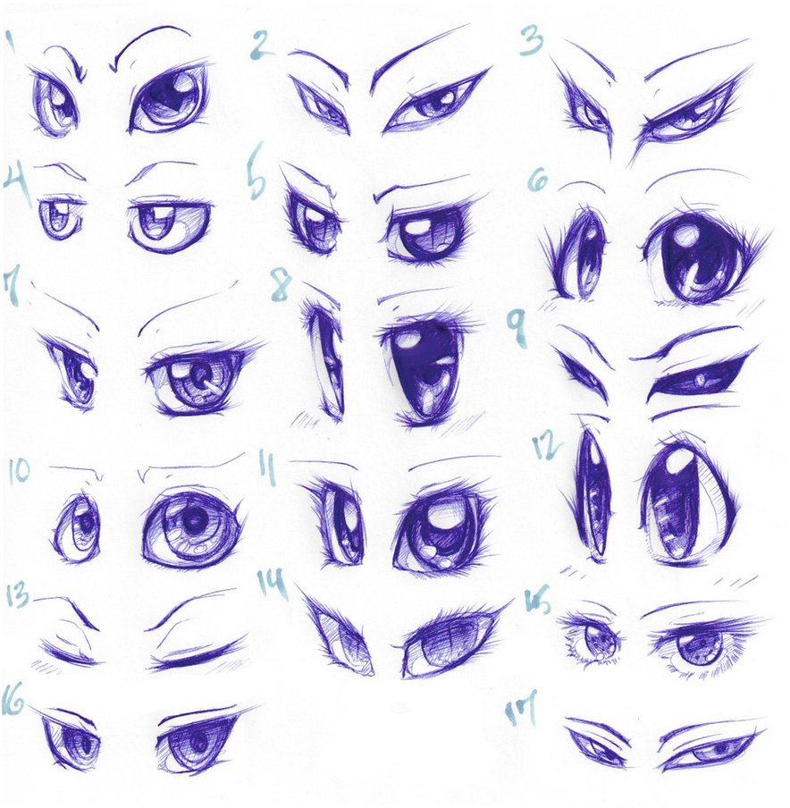 884x904 Animecartoon Eyes Tutorials By Spadesarts - Anime Cartoon Sketch