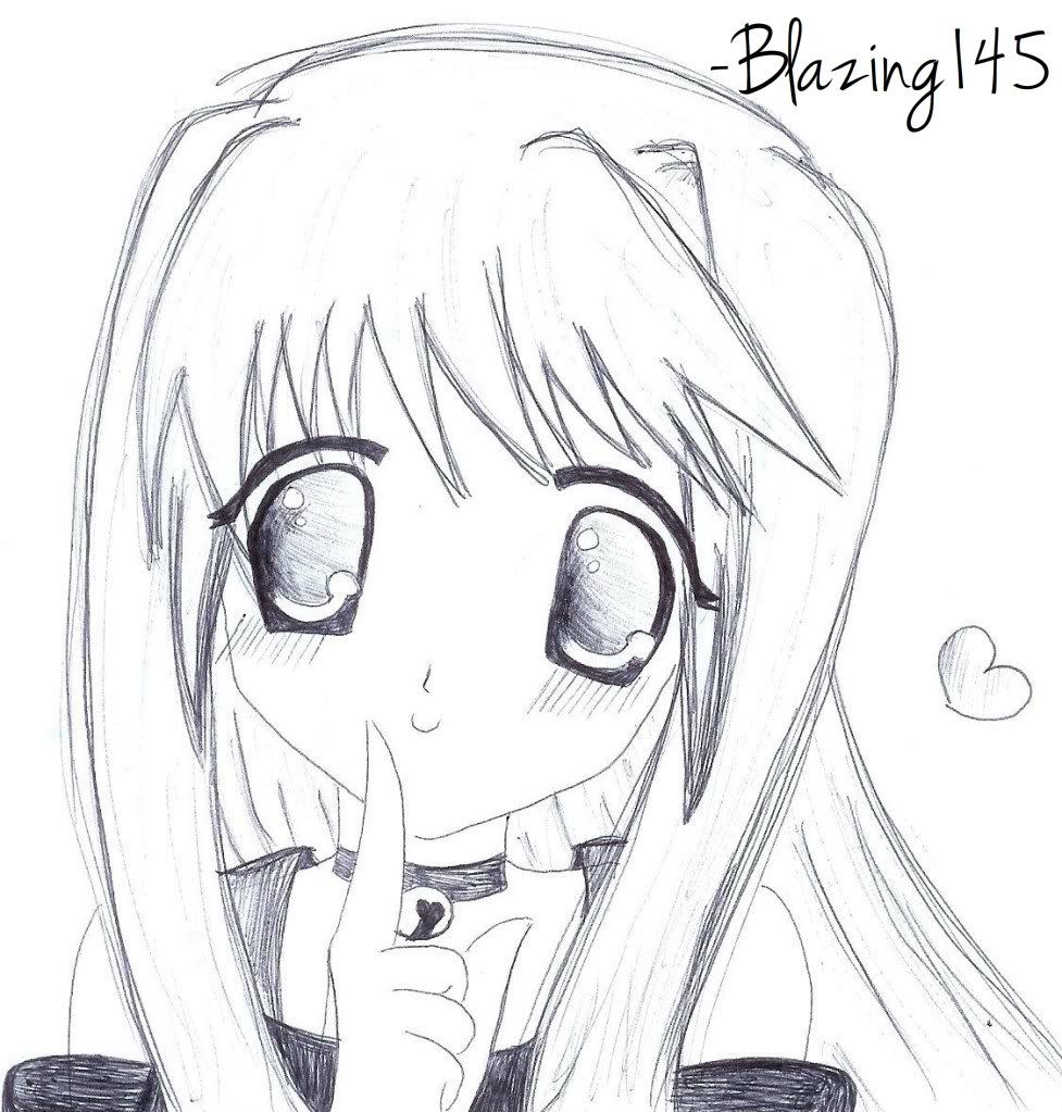 Anime Cute Sketch At Paintingvalley Com Explore Collection Of