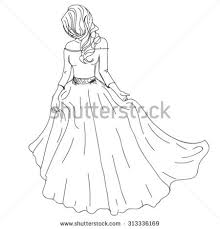 220x229 Cute Anime Easy Girl Drawing Dress - Anime Dress Sketch