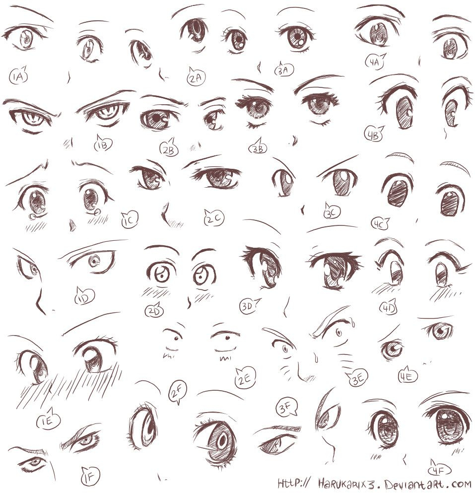 957x993 Anime Eyes Sketch Image Result For Expressionanimeeyes How To - Anime Eyes Sketch