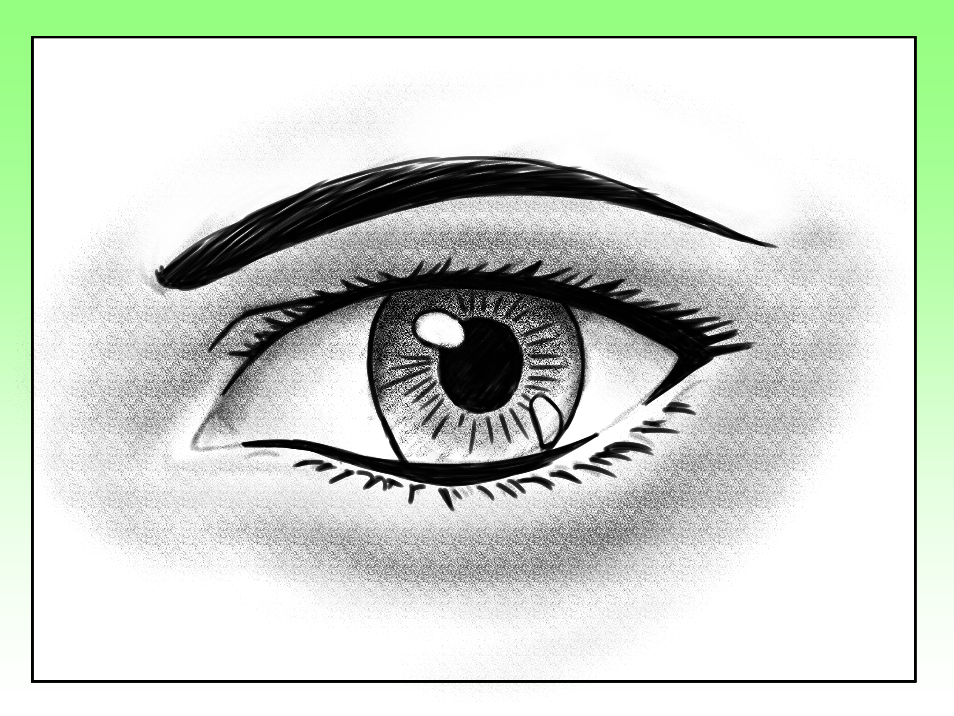 3200x2400 How To Draw A Realistic Manga Eye 12 Steps (With Pictures) - Anime Eyes Sketch