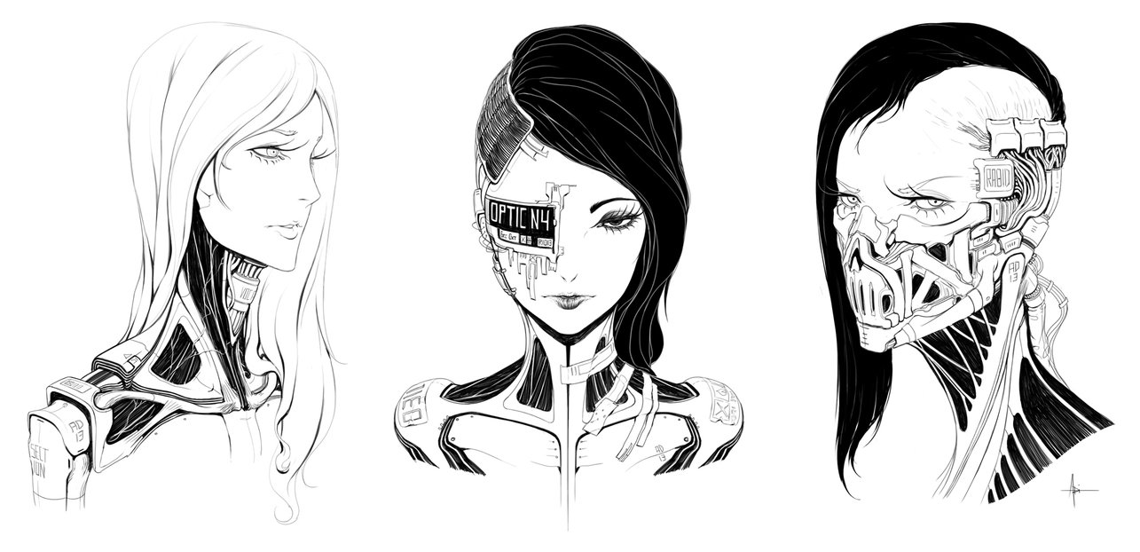Anime Face Sketch at PaintingValley.com | Explore ...