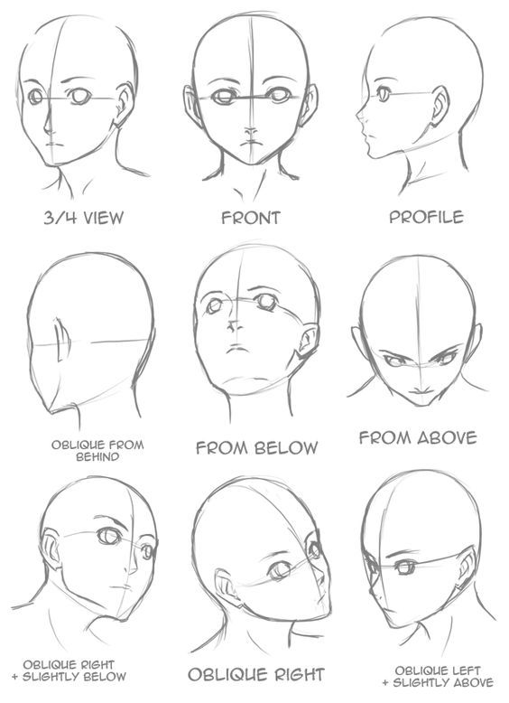 Anime Face Sketch at PaintingValley.com | Explore collection of Anime ...